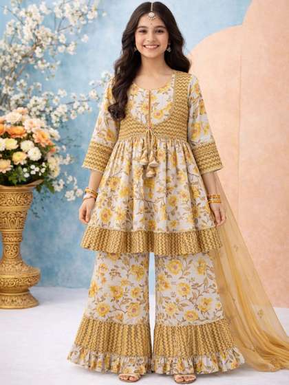 KALINI Girls Pure
                    Cotton