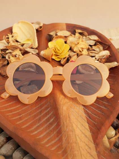 DukieKooky Girls Black
                    Round Sunglasses with