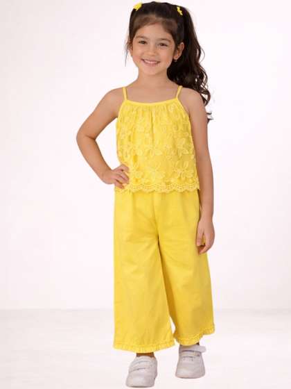 LIL DRAMA Girls Basic
                    Jumpsuit with Embellished