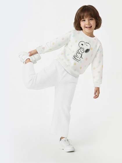max Girls Snoopy Print
                    Sweatshirt