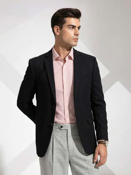 INVICTUS Notched
                        Lapel Collar Formal Blazer