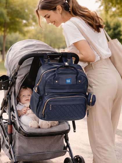 MeeMee Lightweight
                    Quilted Diaper Bag