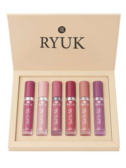 RYUK Set Of 6 Non
                        Transfer Liquid Lip Colour - 2.5ml Each- Set 01