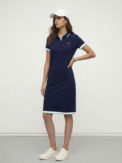 Nautica Polo Collar
                        T-shirt Dress