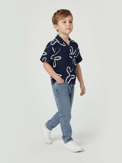 max Boys Floral Printed
                    Cotton Shirt