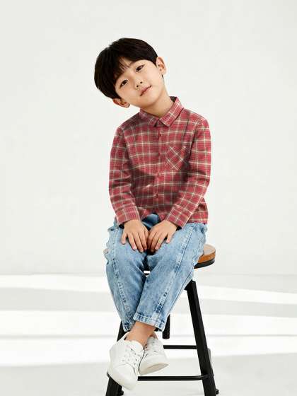 max Boys Tartan Checks
                    Checked Casual Shirt