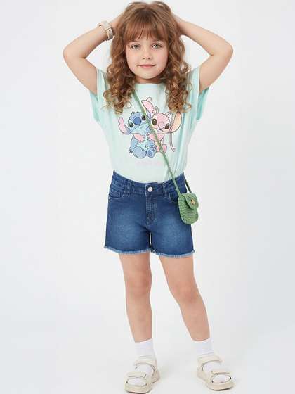 Fame Forever by
                    Lifestyle Girls Washed Denim Shorts Technology