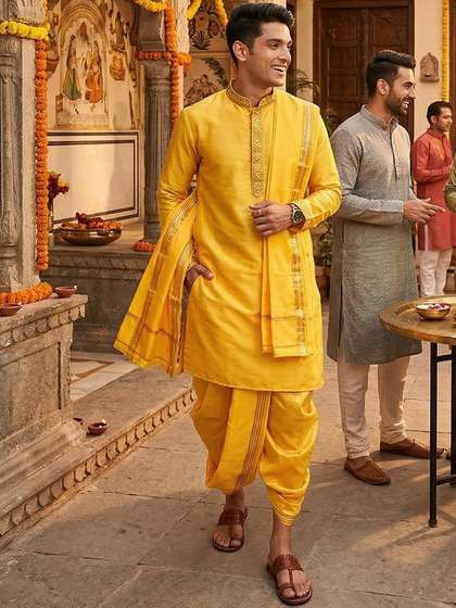 RAMESHWARAM FABRICS
                        Men Dhoti Pants Dhotis