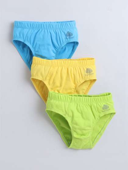 BUMZEE Boys Pack of 3
                    Cotton Basic Briefs