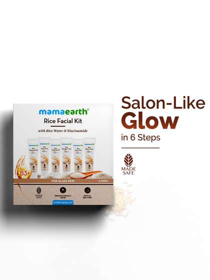 Mamaearth Rice
                        6-Step Facial Kit With Rice Water &
                        Niacinamide For Glass Skin - 60g
