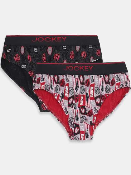 Jockey Pack of 2 Marvel
                    Avengers Ironman Super Combed Cotton Printed Brief -
                    M501