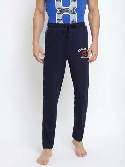 Van Heusen Innerwear
                      Men Navy Printed Smart Tech Easy Stain Release
                      Lounge Pants