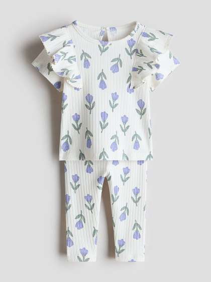 H&M 2-Piece
                      Printed Cotton Set