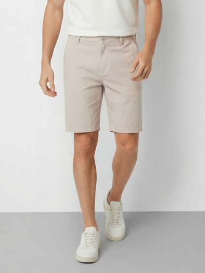 Mast & Harbour
                        Men Pure Cotton Chino Shorts