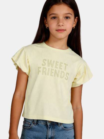 R&B Girls Yellow
                        Cotton Tops