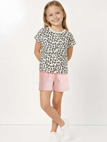 max Girls Printed Round
                    Neck Top