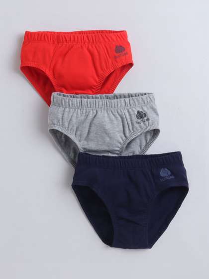 BUMZEE Boys Pack of 3
                    Cotton Basic Briefs