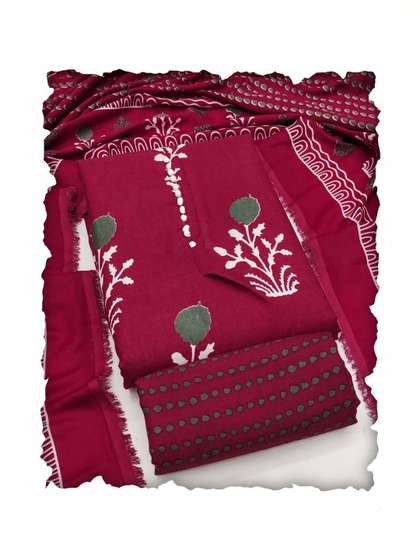 RUDRAA FAB Printed
                        Unstitched Dress Material