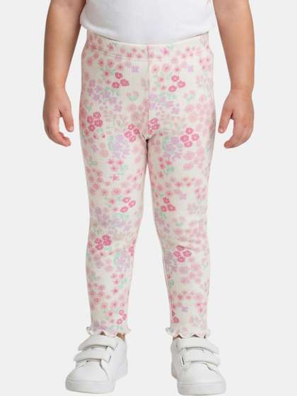 R&B Girls Cotton
                    Blend Printed Ankle Length Leggings