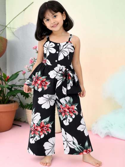 2ni8 lifestyle Girls
                    Floral Printed Empire Top with Palazzos