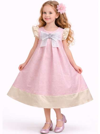 LIL SPROUTZ Girls Net
                    A-Line Dress