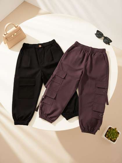 Cutiekins Girls Easy
                    Wash Cargos Trousers