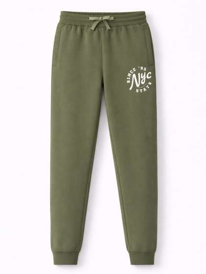 Alan Jones Boys
                    Typography Printed Regular Fit Joggers