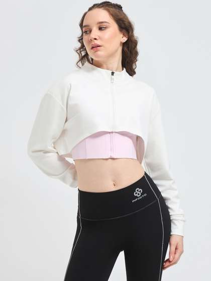 Infinito Women
                        Lightweight Antimicrobial Crop Training or Gym
                        Sporty Jacket