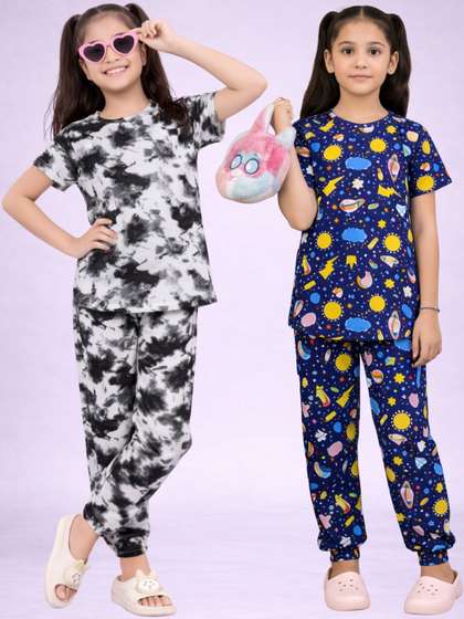LITBABY Girls Printed
                    Nightdress