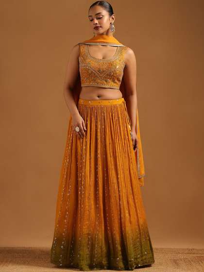 Soch Embellished
                        Sequinned Ready to Wear Lehenga & Blouse
                        With Dupatta