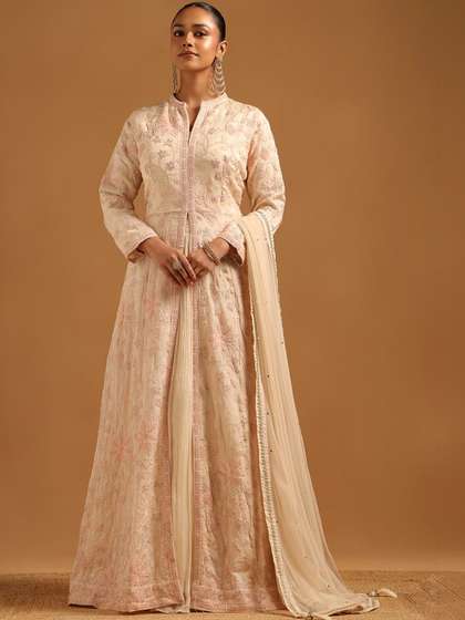 Soch Embroidered
                        Thread Work Ready to Wear Lehenga & Blouse
                        With Dupatta