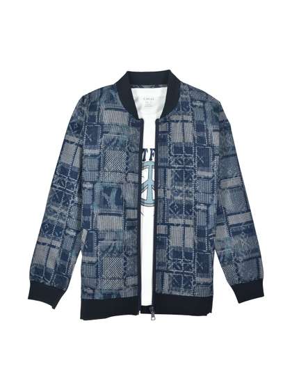 CAVIO Boys Colourblocked
                    Lightweight Bomber Jacket