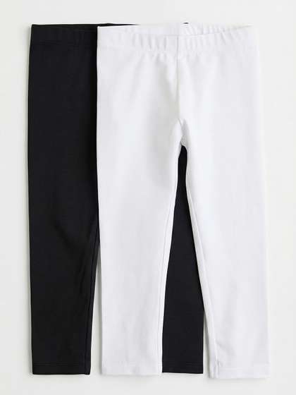 mothercare Girls Pack
                      Of 2 Mid-Rise Ankle Length Leggings
