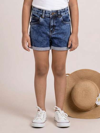 KiddoPanti Girls Denim Shorts
