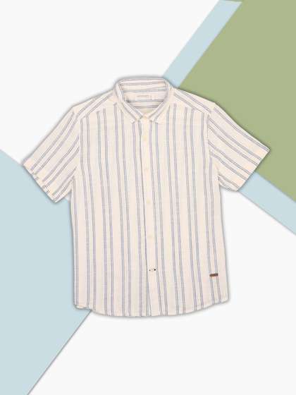 Pantaloons Junior Boys
                      Striped Casual Shirt