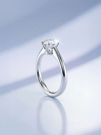 Truly by glitchez
                          925 Sterling Silver Lab Grown With 0.90 Carat
                          Ring Diamond- 2.66 g