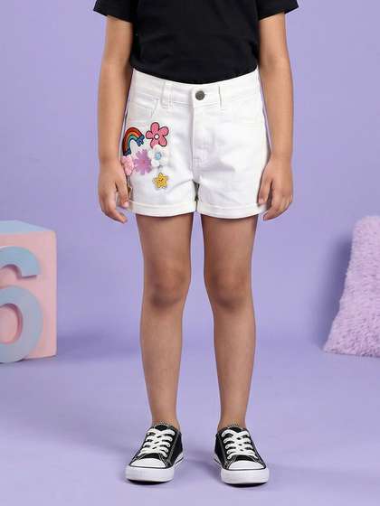 KiddoPanti Girls Denim Shorts
