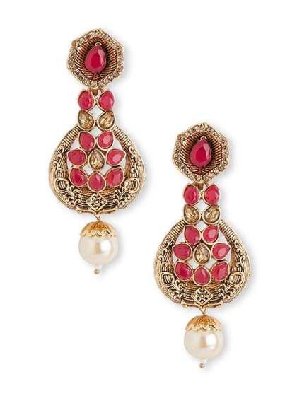atha Teardrop
                          Shaped Drop Earrings