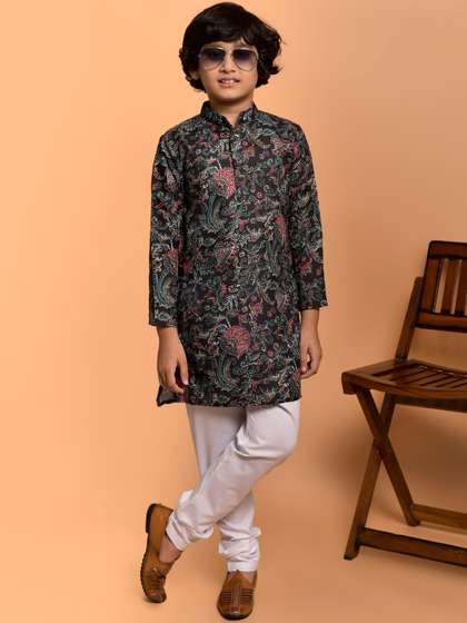PRINTCULTR Boys Ethnic
                    Motifs Printed Regular Kurta with Churidar