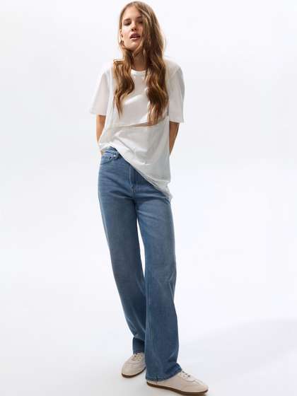 H&M Straight
                        High Jeans