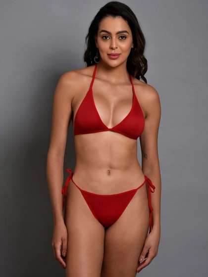 AKcreation Halter
                        Neck Swim Bikini Set