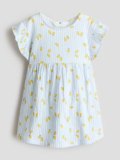 H&M Flutter-sleeved
                    Cotton Dress