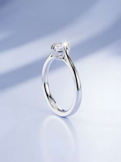 Truly by glitchez
                        925 Sterling Silver Lab Grown With 0.85 Carat
                        Ring Diamond - 2.107g