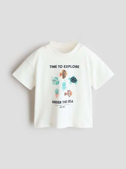 H&M Printed Cotton
                    T-shirt