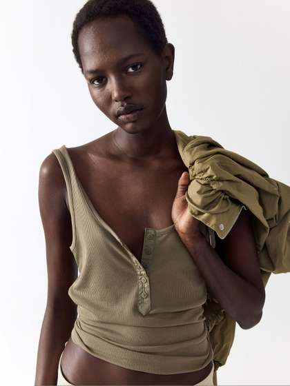 H&M Ribbed Vest
                        Top