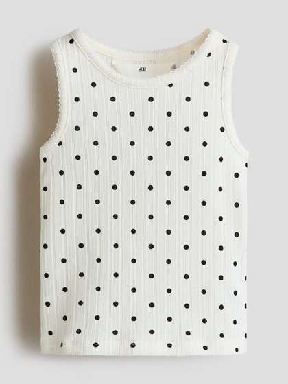 H&M Pointelle Jersey
                    Vest Top