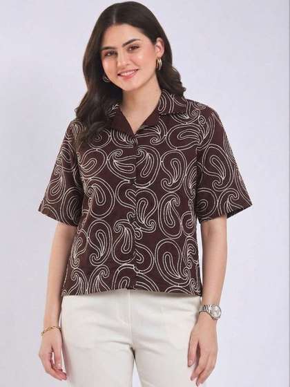 Ishqira Print Shirt
                        Style Top