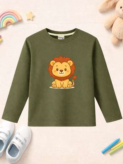 The Natkhat Tales Infant
                    Kids Graphic Printed Round Neck Cotton Regular Fit
                    Tshirt