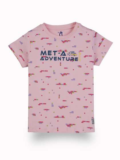 Gini and Jony Girls Pink
                    Cotton Tops