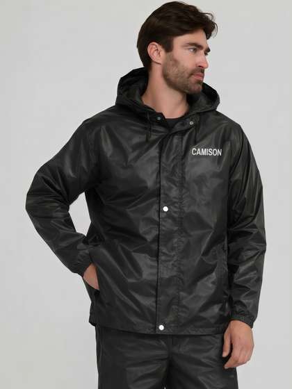 CAMISON Men Waterproof
                      Reversible Raincoat